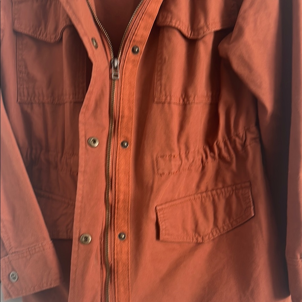 Burnt Orange Utility Jacket - image 4